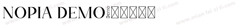NOPIA DEMO字体转换